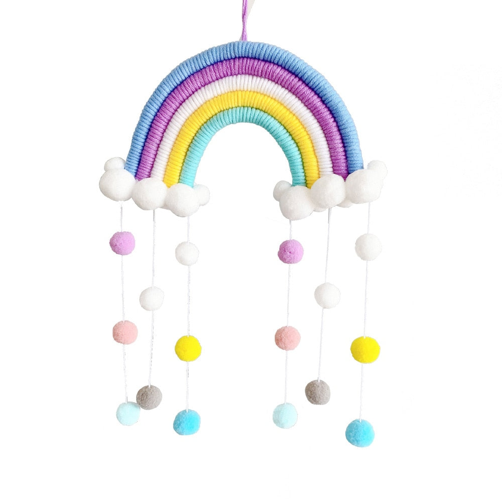 Macrame Rainbow Cloud Hanging