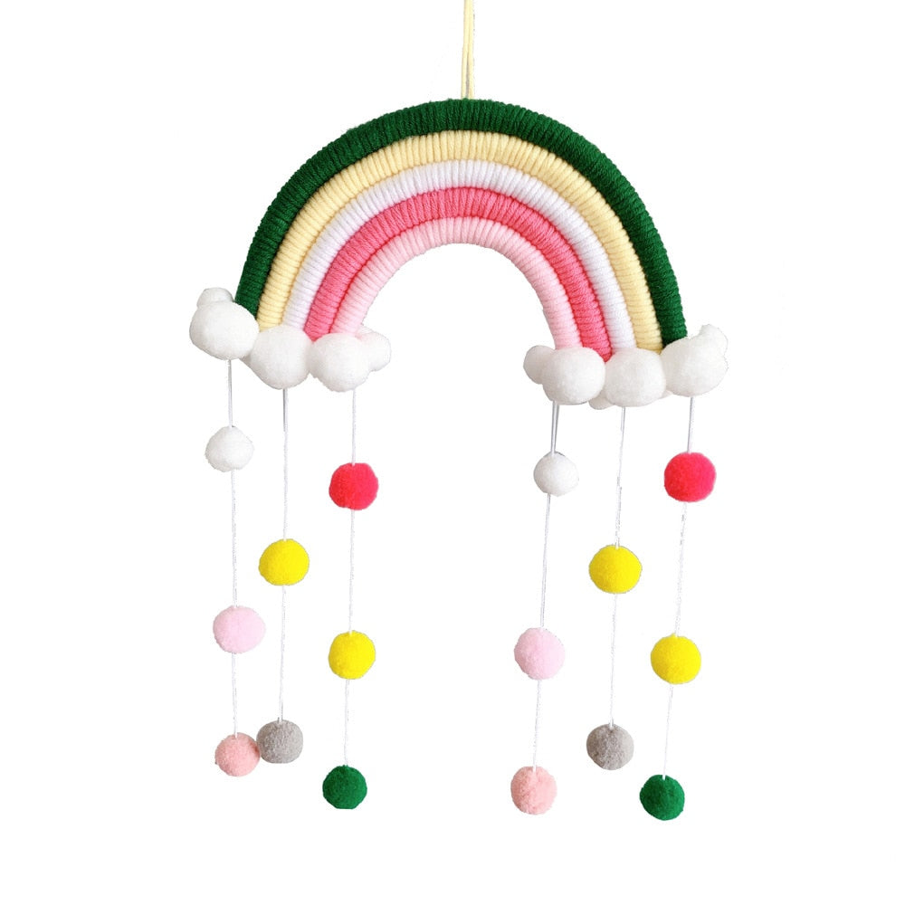 Macrame Rainbow Cloud Hanging