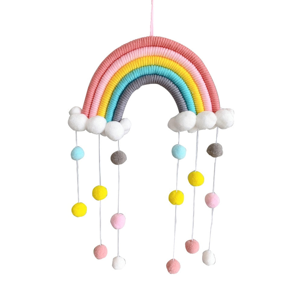 Macrame Rainbow Cloud Hanging