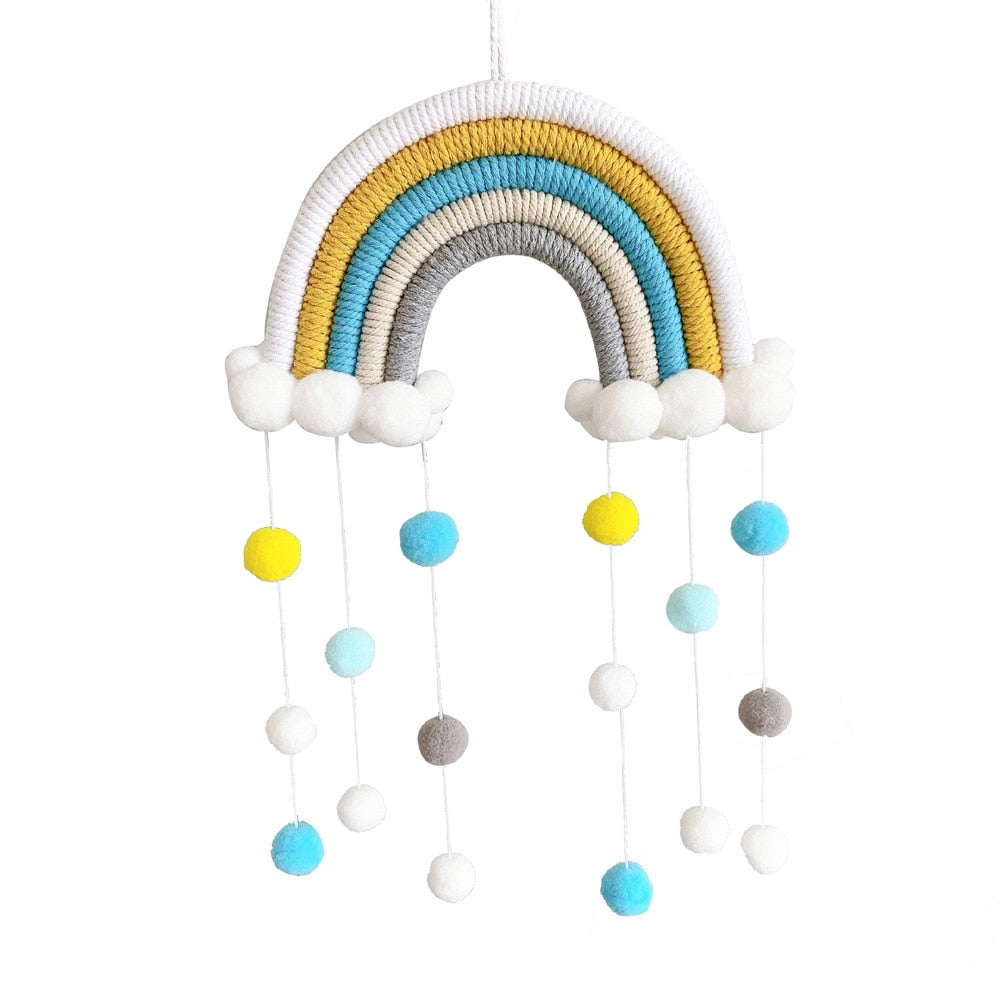 Macrame Rainbow Cloud Hanging