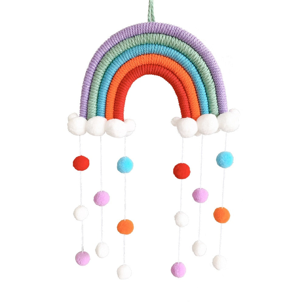 Macrame Rainbow Cloud Hanging