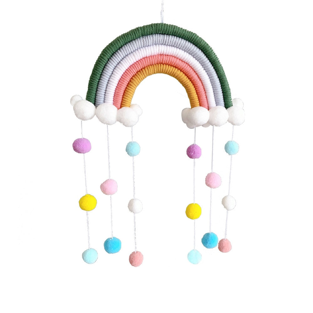 Macrame Rainbow Cloud Hanging