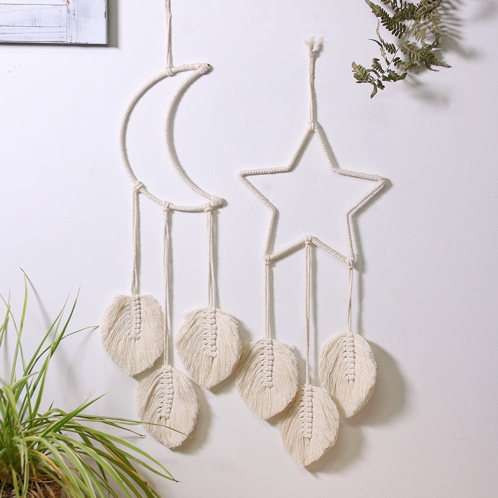 Moon Star Macrame Dream catcher