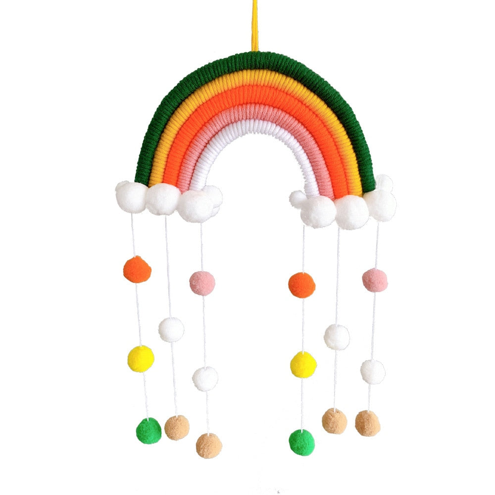 Macrame Rainbow Cloud Hanging