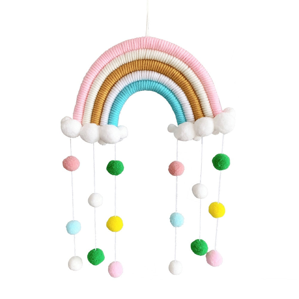 Macrame Rainbow Cloud Hanging