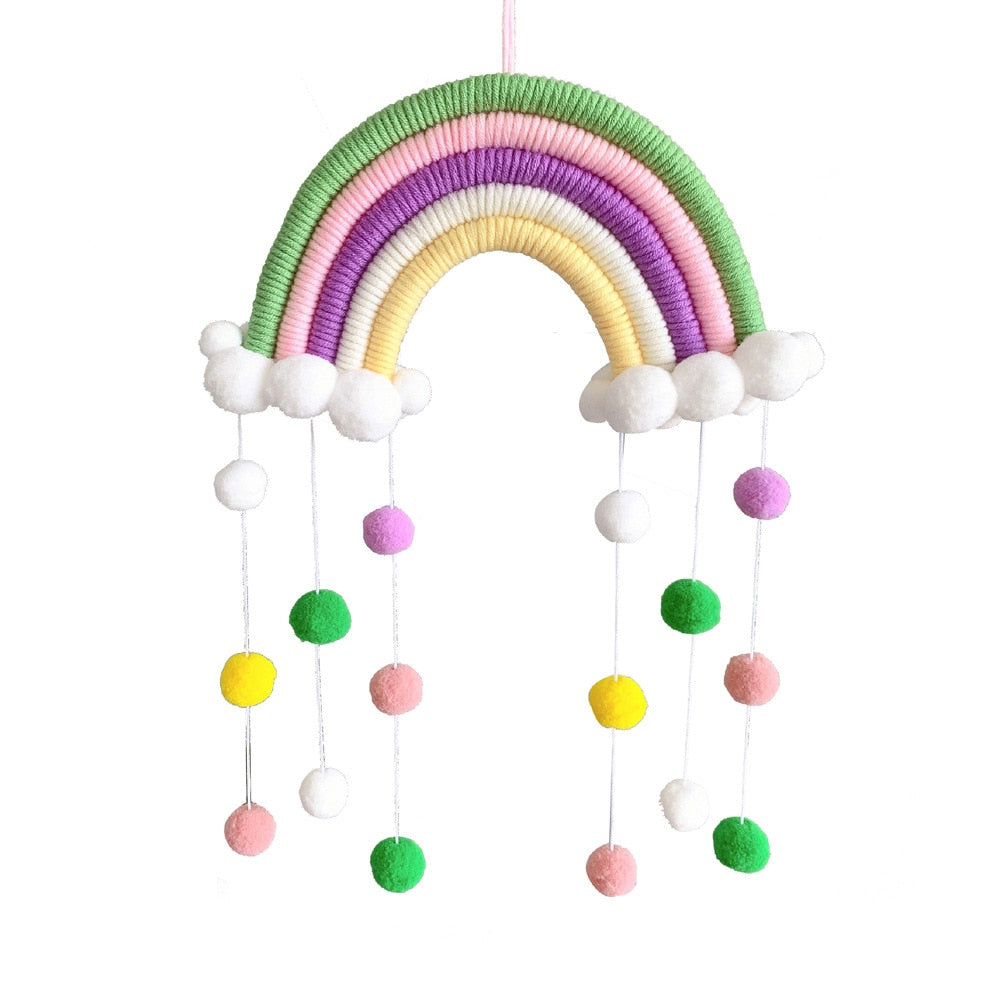 Macrame Rainbow Cloud Hanging