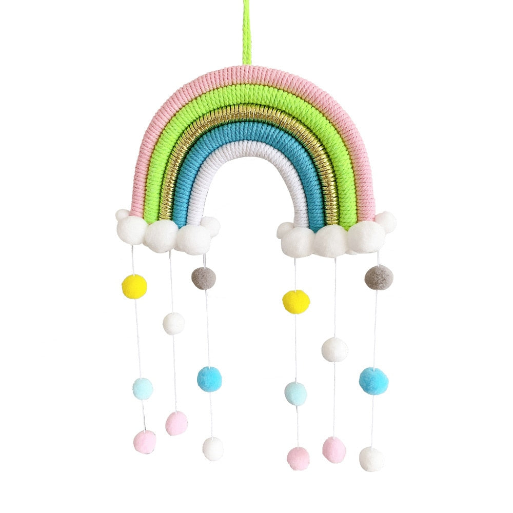 Macrame Rainbow Cloud Hanging