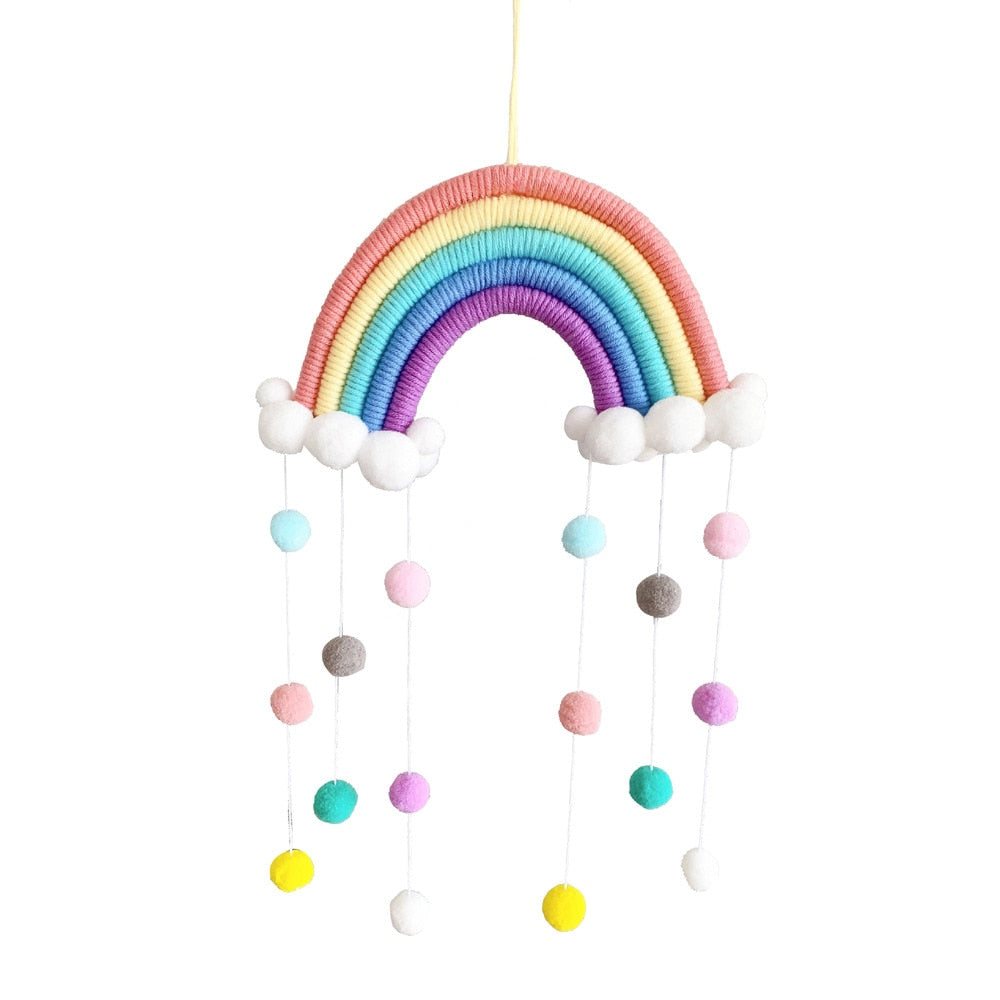 Macrame Rainbow Cloud Hanging