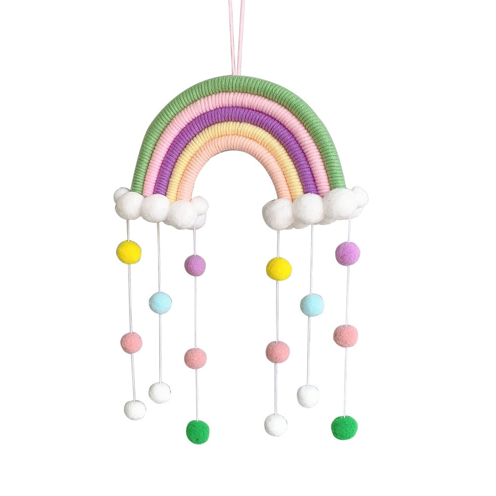 Macrame Rainbow Cloud Hanging