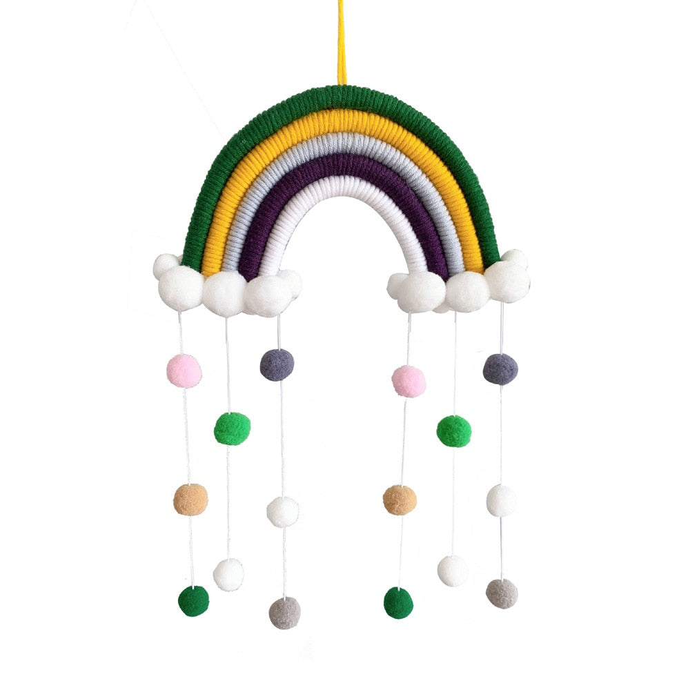 Macrame Rainbow Cloud Hanging