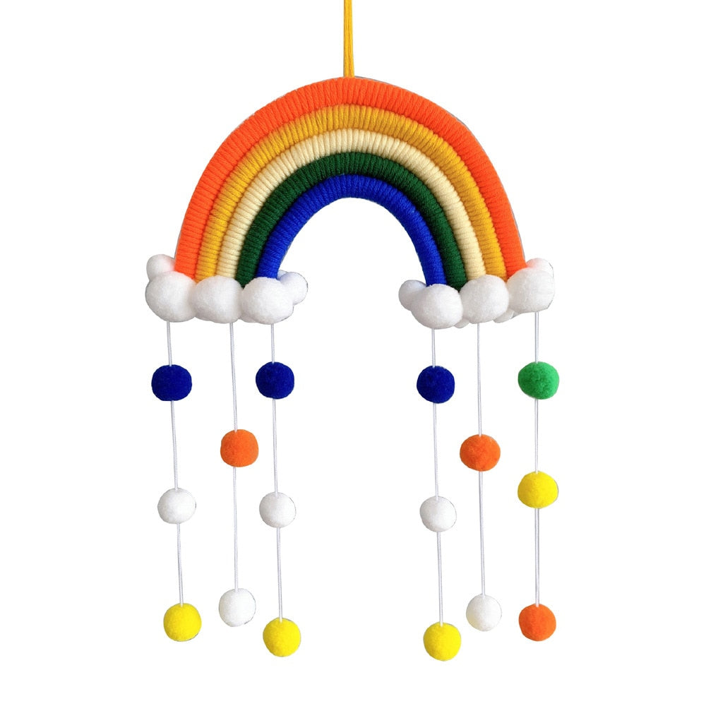 Macrame Rainbow Cloud Hanging