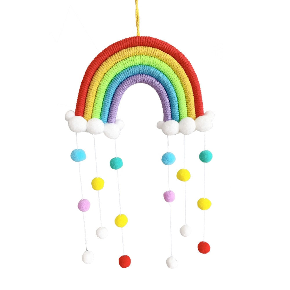 Macrame Rainbow Cloud Hanging