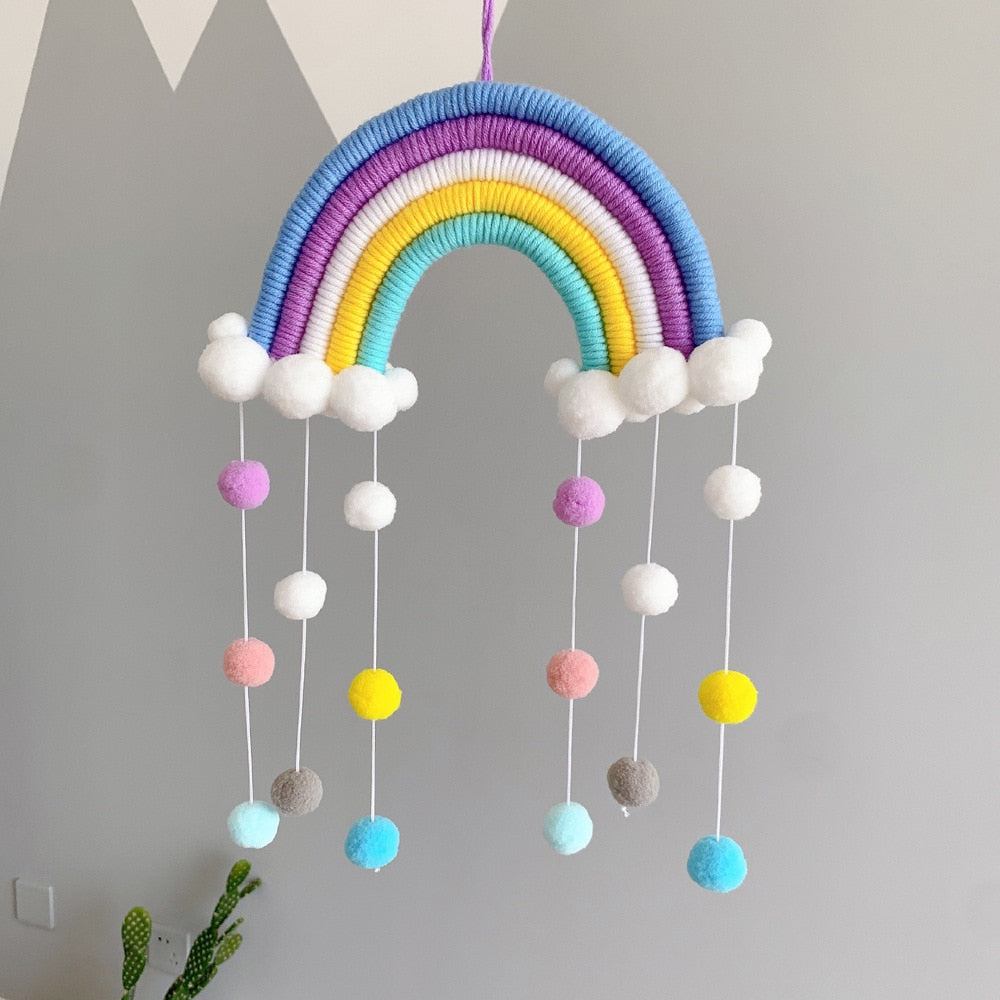 Macrame Rainbow Cloud Hanging