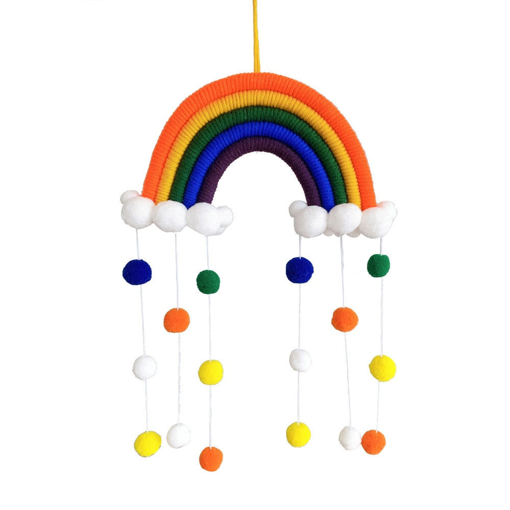 Macrame Rainbow Cloud Hanging