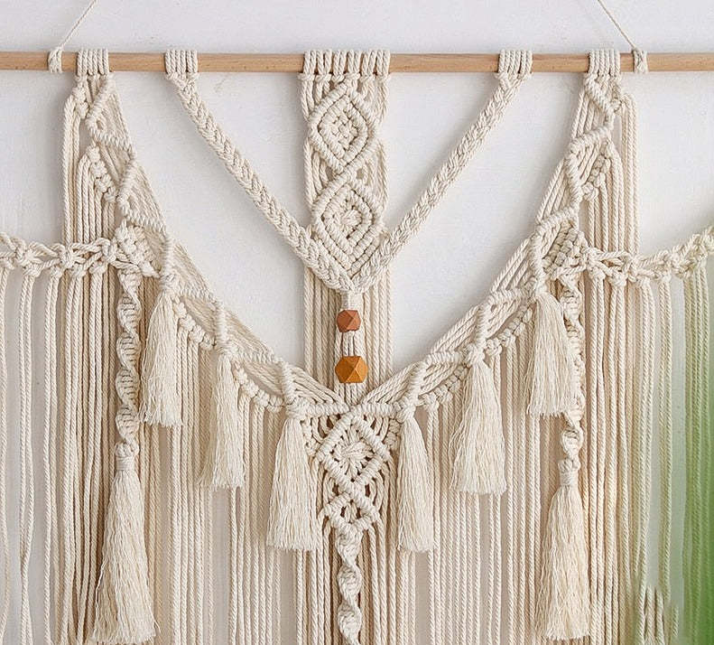 Large Macrame Wall Hanging Tapestry With Tassels