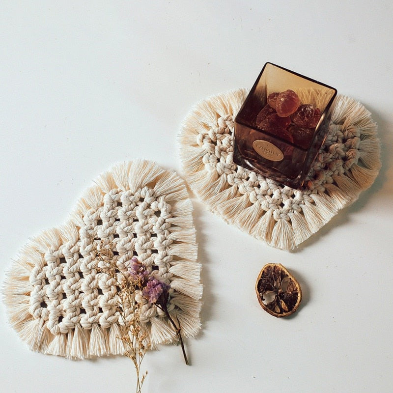 Cotton Handmade Macrame Coaster