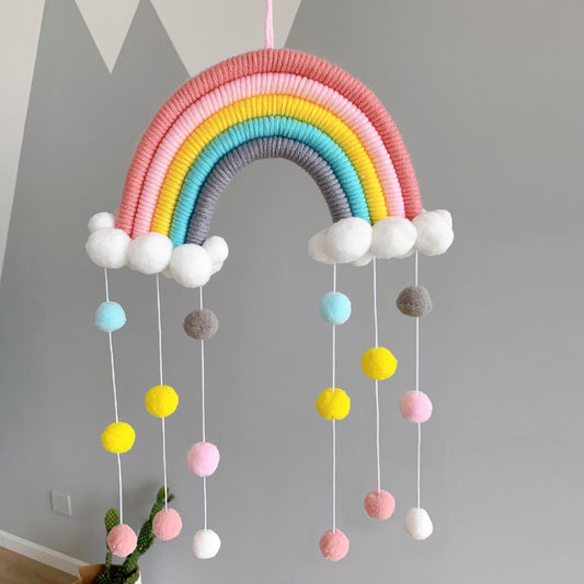 Macrame Rainbow Cloud Hanging