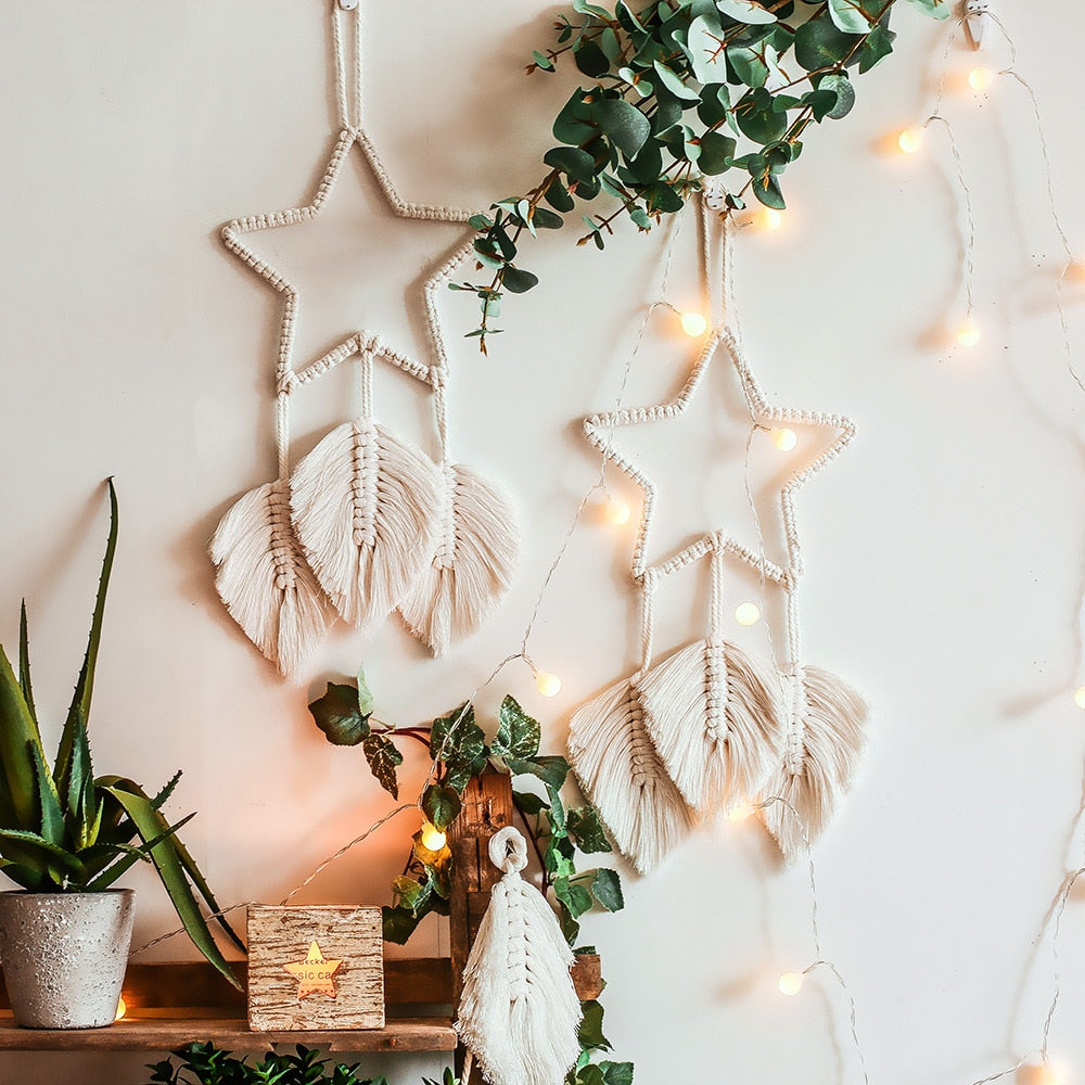 Moon Star Macrame Dream catcher